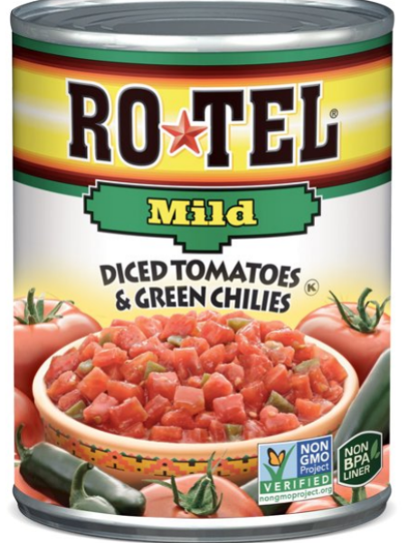 RO TEL 'Mild' Diced Tomatoes & Green Chilies 283 gr